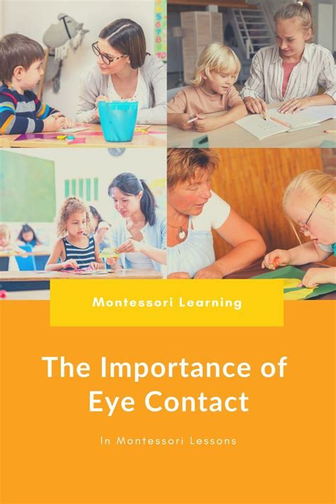 Why Is Eye Contact Important In Montessori In 2022 Montessori