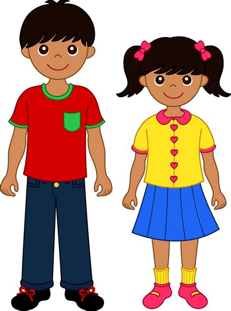 Cartoon Boy And Girl Png Clipart Best