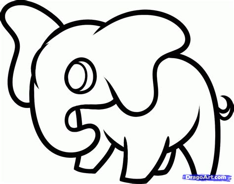 Draw cartoon puppy very cute. How to Draw a Elephant For Kids, Step by Step, Animals For Kids, For Kids, FREE Online Drawing ...