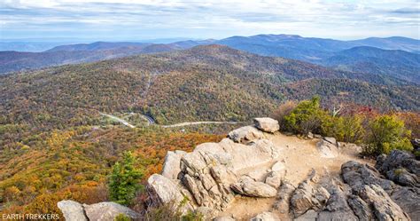 Skyline Drive Hiking Trails California Southern Map