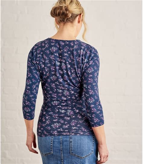 Floral Womens Fixed Wrap Top Woolovers Uk