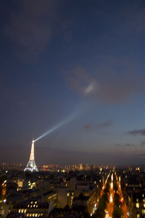 The Eiffel Tower From The Arc De Triomphe Paris France Eiffel Tower