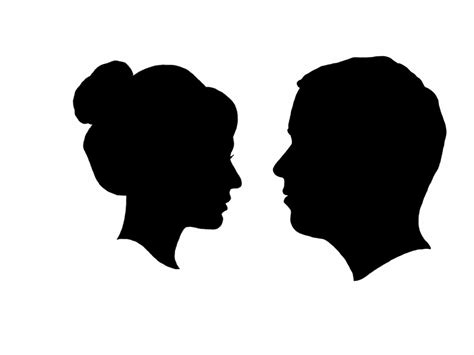 Side Face Silhouettes Clipart - Clipart Kid | Silhouette, Silhouette ...