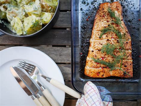 Lachsfilet Im Ofen Gebacken Lohifile Uunissa MAHTAVA Lachs