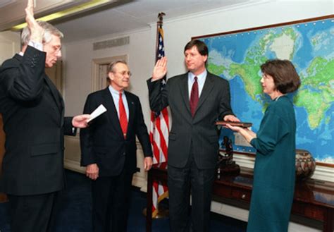 Deputy Under Secretary Dubois Administers The Oath Of Office To Stephen