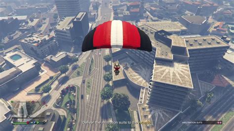 Gta Parachute Landing Coming In Hotsliding In On My A Youtube