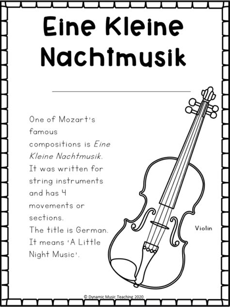 Mozart Composer Workbook Dynamic Music Teaching
