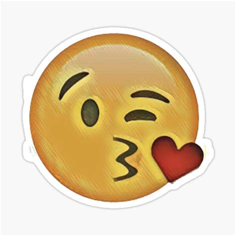 I Love You Emoji Sticker For Sale By Billystokes Redbubble