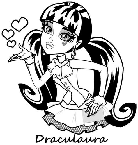 Monster High Draculaura coloring page - Download, Print or Color Online