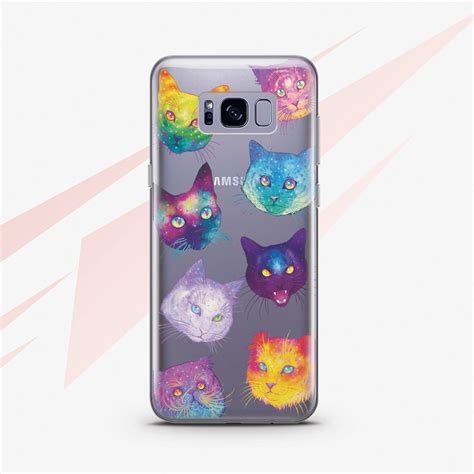 Kawaii Phone Case Cute Cats Samsung Galaxy S9 Plus Case Note 8 Etsy