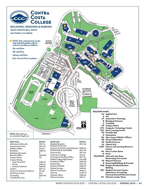 Contra Costa College Campus Map College Map