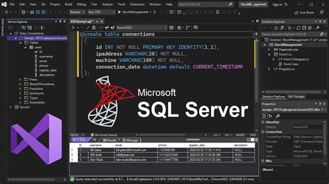 Connect To Sql Server Using Visual Studio And Run Sql Queries Create Read Update Delete