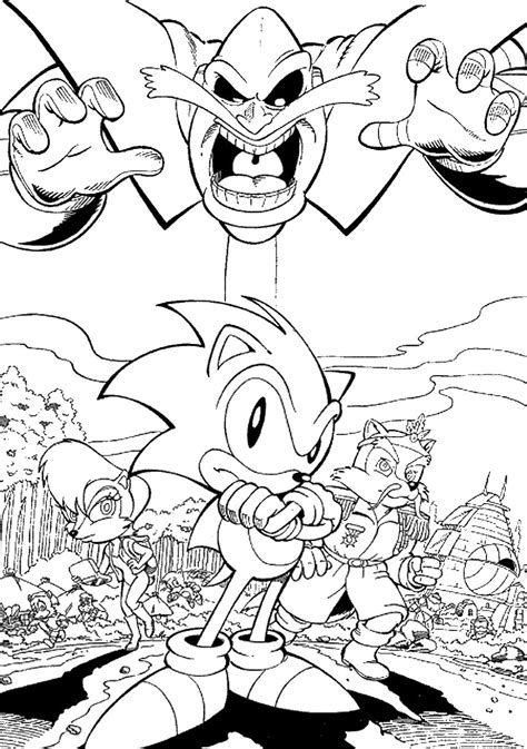 Sonic The Hedgehog The Movie Coloring Pages Pictures Super Coloring