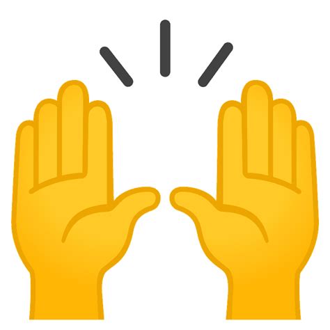 Raised Hand Emoji Clipart Free Download Transparent Png Creazilla Images