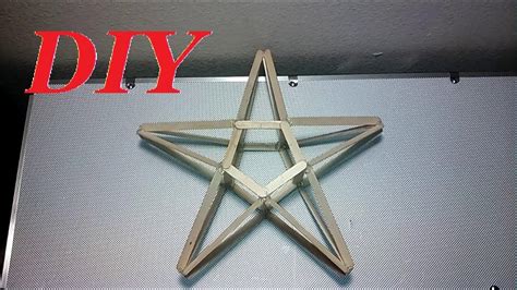 How To Make A Popsicle Stick Star Youtube