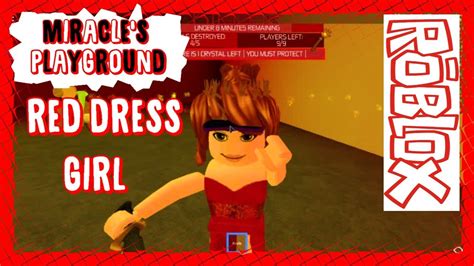 Survive The Red Dress Girl Roblox Youtube