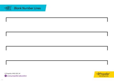 Blank Number Line Templates Teaching Resources