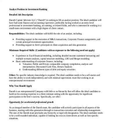 Use our career interest test report to get your career on track and keep it there. FREE 7+ Investment Banker Job Description Samples in MS ...