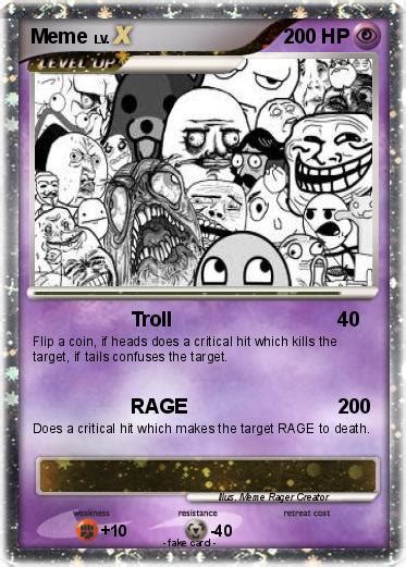 Pokémon Meme 128 128 Troll My Pokemon Card