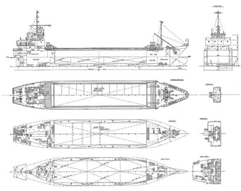 Cargo Ship Plans And Blueprints