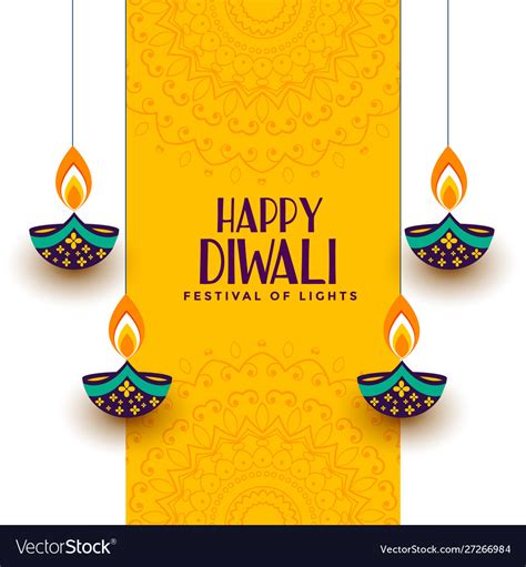 Creative Happy Diwali Festival Card Royalty Free Vector