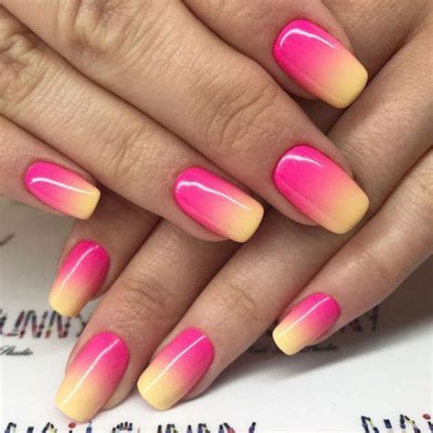 54 Stunning Two Tone Nails Designs You Would Love To Try Ombre Nail