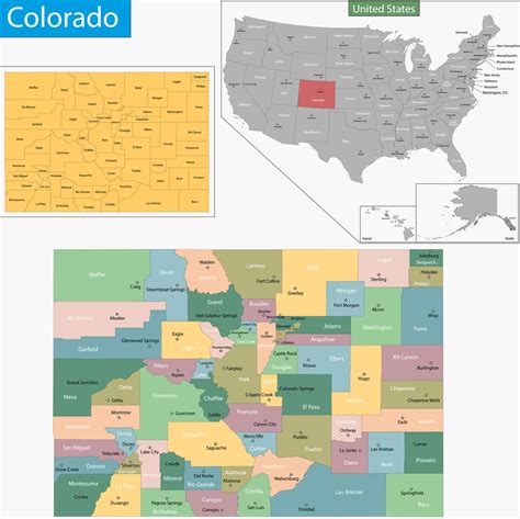 Colorado Map Guide Of The World