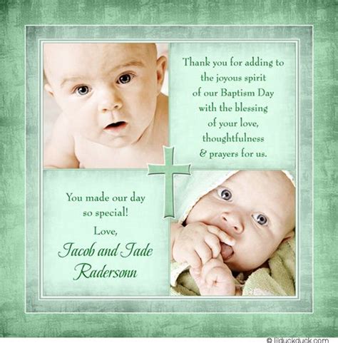 Send your thanks in style with our great selection of wedding thank you cards! 47 best Photo Christening & Baptism Thank You Cards images on Pinterest
