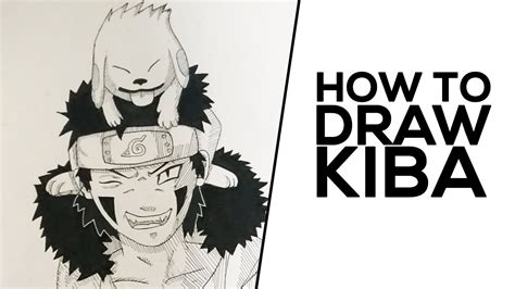 How To Draw Kiba Inuzuka From Naruto Shippuden Step By Step Tutorial