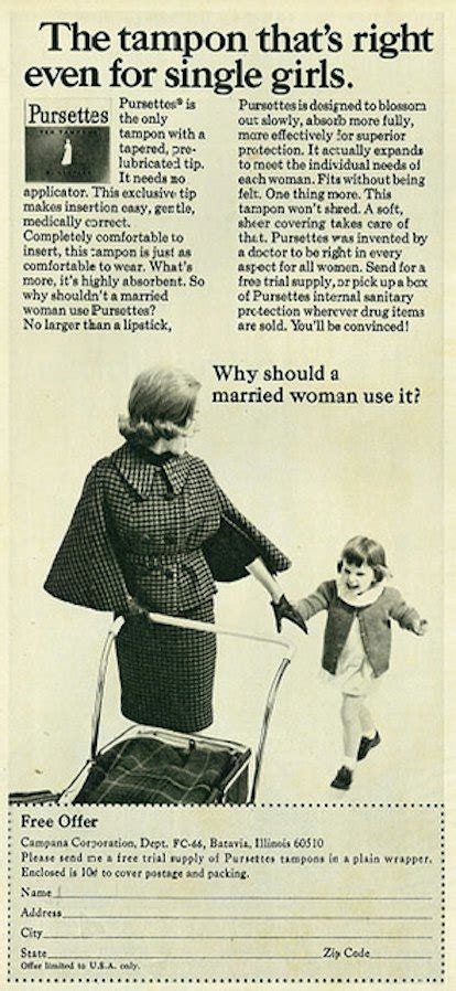 9 Hilarious Vintage Pad And Tampon Ads