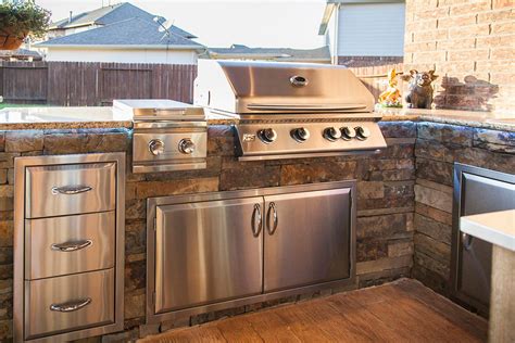 Covered Patio Outdoor Kitchen Katy Tx Rustic Patio Houston