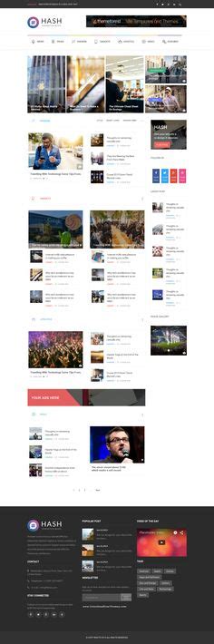 Hash Is An New Premium Html Template For News And Magazine Website