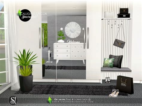 The Sims Resource Calligaris Hallway Decor By Simcredible • Sims 4