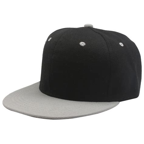 New Fashion Plain Snapback Hat Caps Flat Peak Funky Retro Baseball Cap
