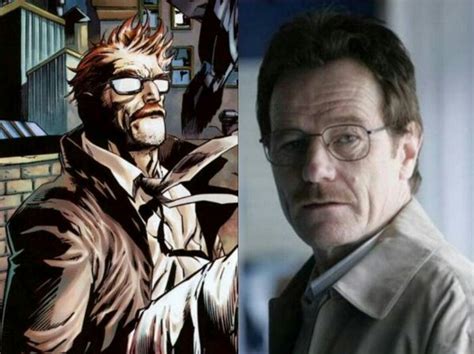 Bryan Cranston With Red Or White Hair As Commissioner James Jim Gordon