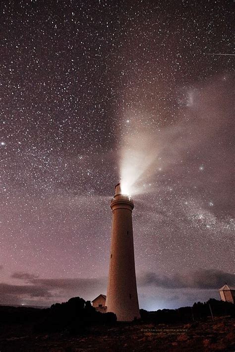 Cape Nelson Lighthouse At Night Portland Victoria Australia