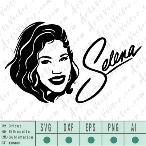 Selena Quintanilla free SVG EPS DXF PNG AI Instant Download