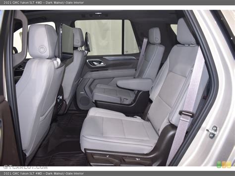 Dark Walnut­slate Interior Rear Seat For The 2021 Gmc Yukon Slt 4wd