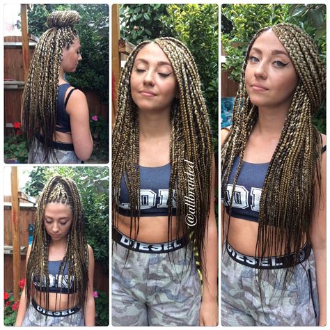 Carrie_jo 49.559 views1 year ago. Box braids on Caucasian hair. | White girl braids, Box ...