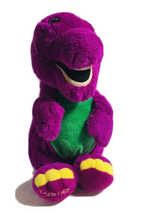 1992 Lyons 13 Plush Barney Purple Dinosaur Vintage Stuffed Animal Toy