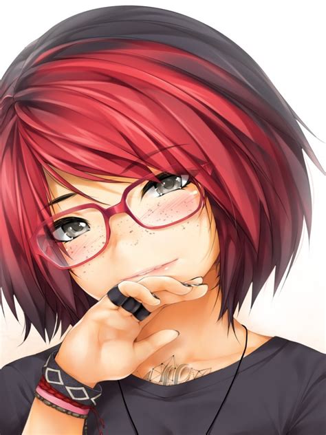Download 768x1024 Semi Realistic Anime Girl Redhead