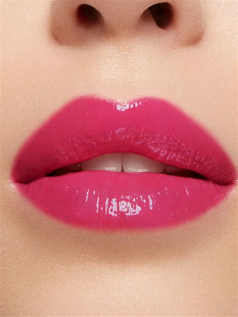 L Absolu Mademoiselle Lip Balm In The Balm Lipstick Hot Pink Lips