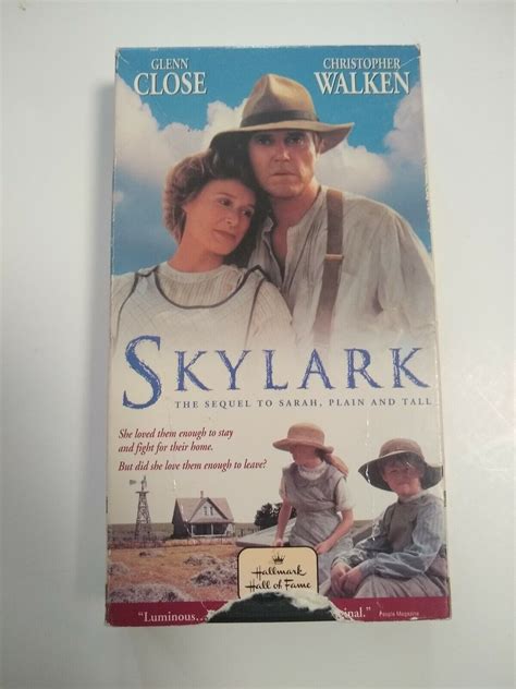 Skylark Vhs Sequel To Sarah Plain And Tall 1993 Glenn Close