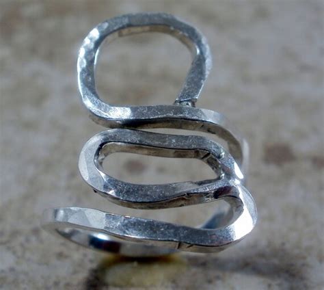 Abstract Ring By Silvermoosecreations On Etsy