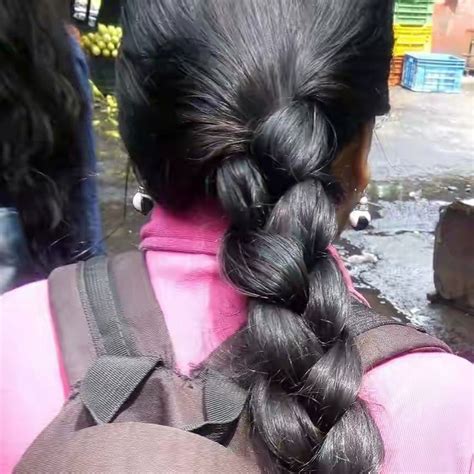 In many indian societies brides are seen to sport a long simple braid which is decorated with lace, ornaments, flowers and more. Pin by Shaalini on Indian braided hair | Braided ...