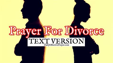 Prayer For Divorce Text Version No Sound Youtube