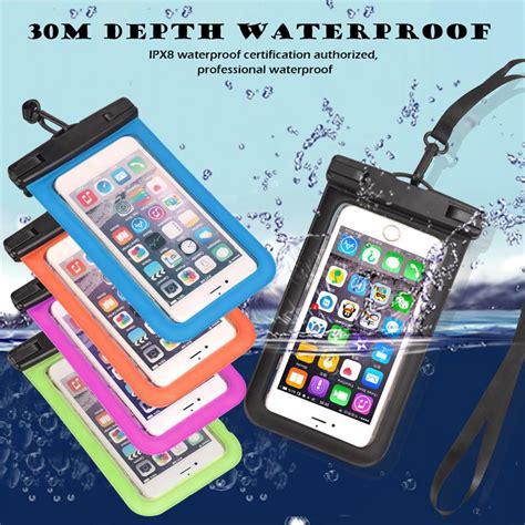 Ipx8 Waterproof Bag Case Pvc Mobile Phone Transparent Pack Pouch Cover