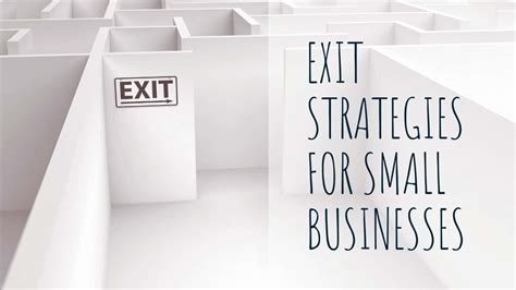 Exit Strategies For Small Businesses Business Forum Uk