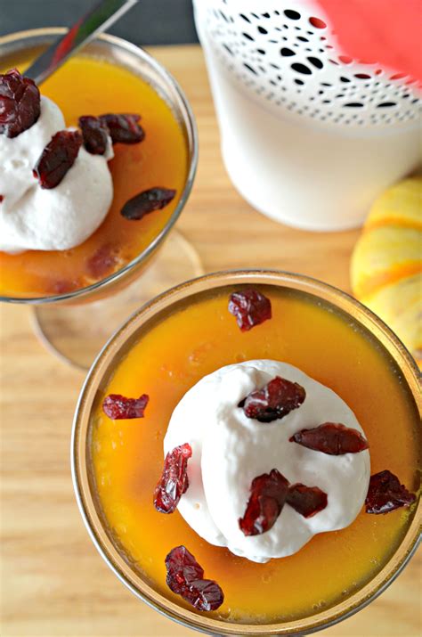 House Vegan Tangerine And Cranberry Vegan Jel Dessert