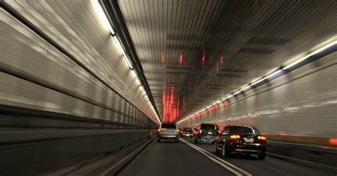 In the case of the holland tunnel, they started on either shore, sunk a big hole and then bored through the earth by pushing what they called a shield , which was the size of the circumference of the tunnel. Trivia Questions about the Holland Tunnel